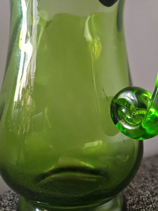 Zielony dzbanek z uchem Tarnowiec