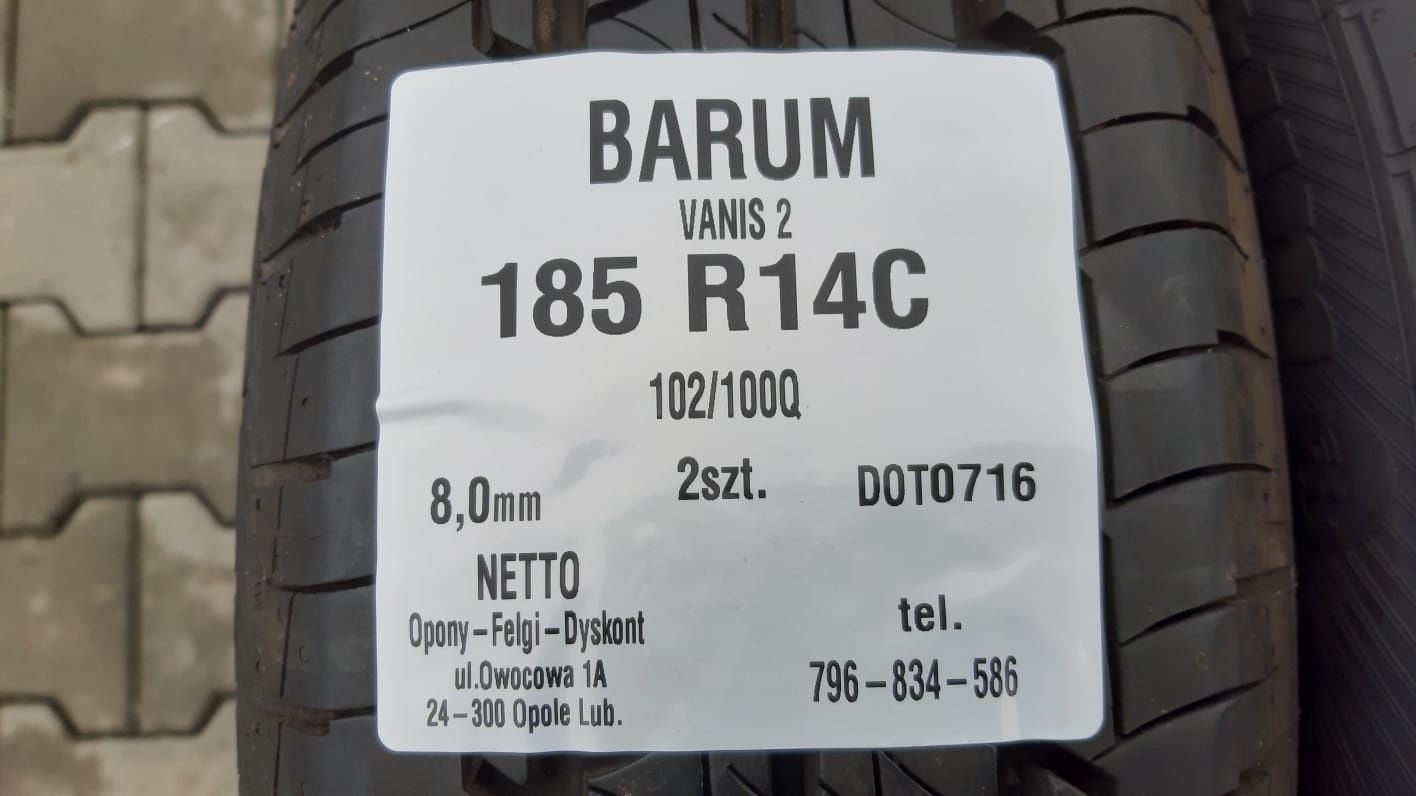 Opony Barum 185 R14C