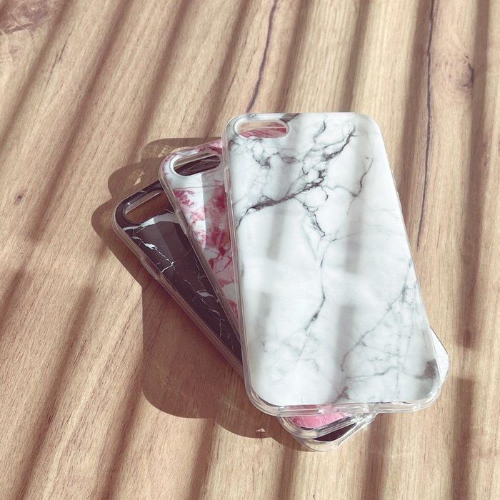 Etui Żelowe Wozinsky Marble do Xiaomi Mi Note 10 Lite - Biały