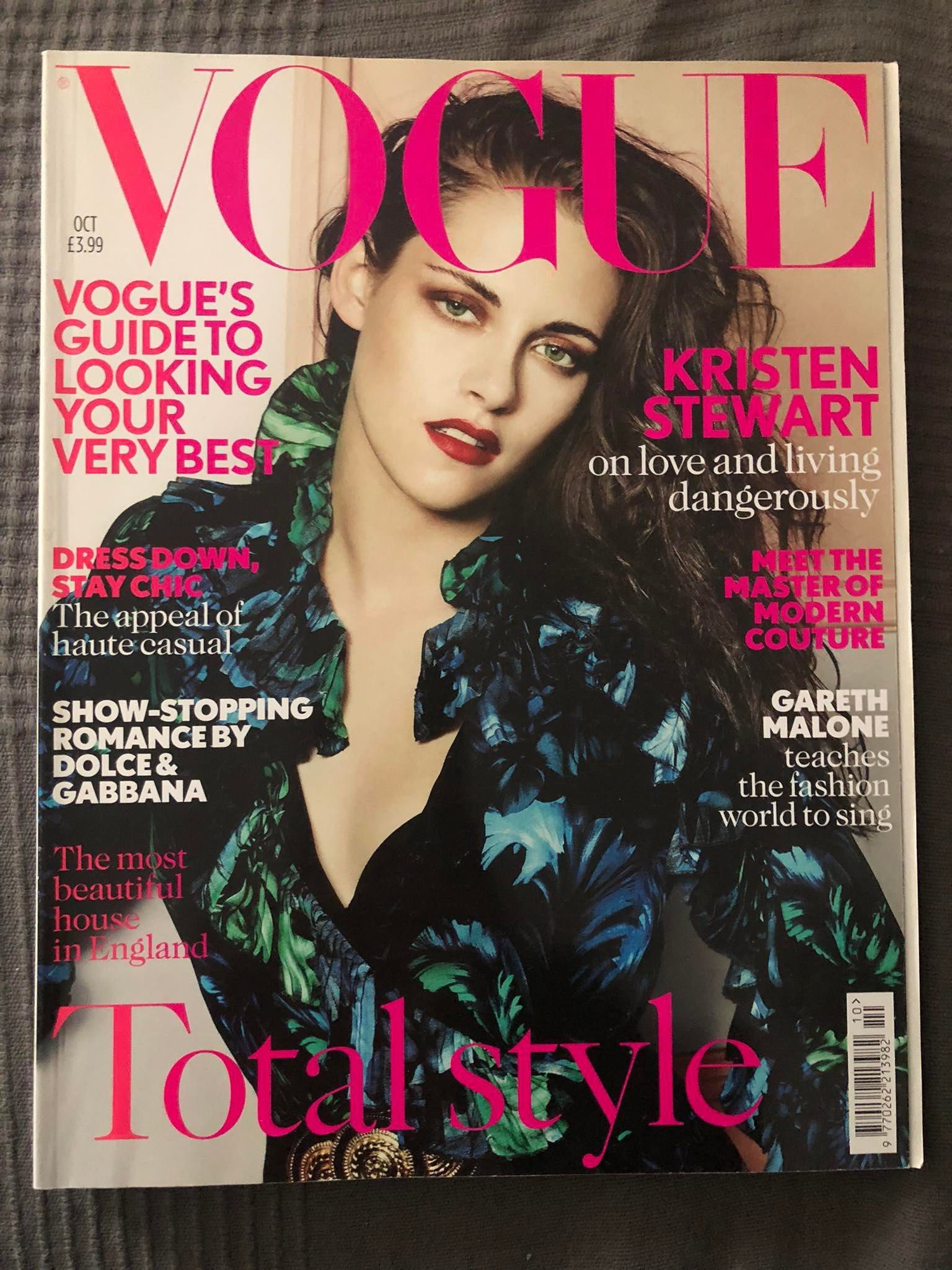 Vogue British 2011 UK Kristen Stewart archiwalny numer High Fashion