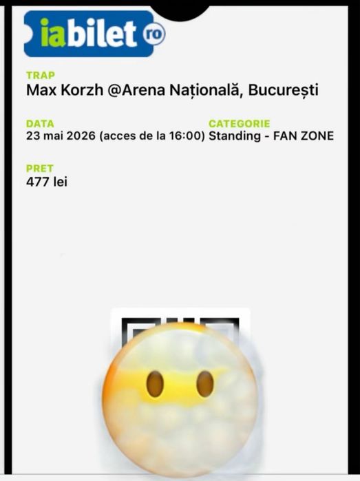 Білет на концерт Макс Корж Bucharest 23.05.2026 фан зона