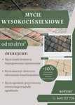Mycie cisnieniowe kostki brukowej, elewacji. Dobre ceny.