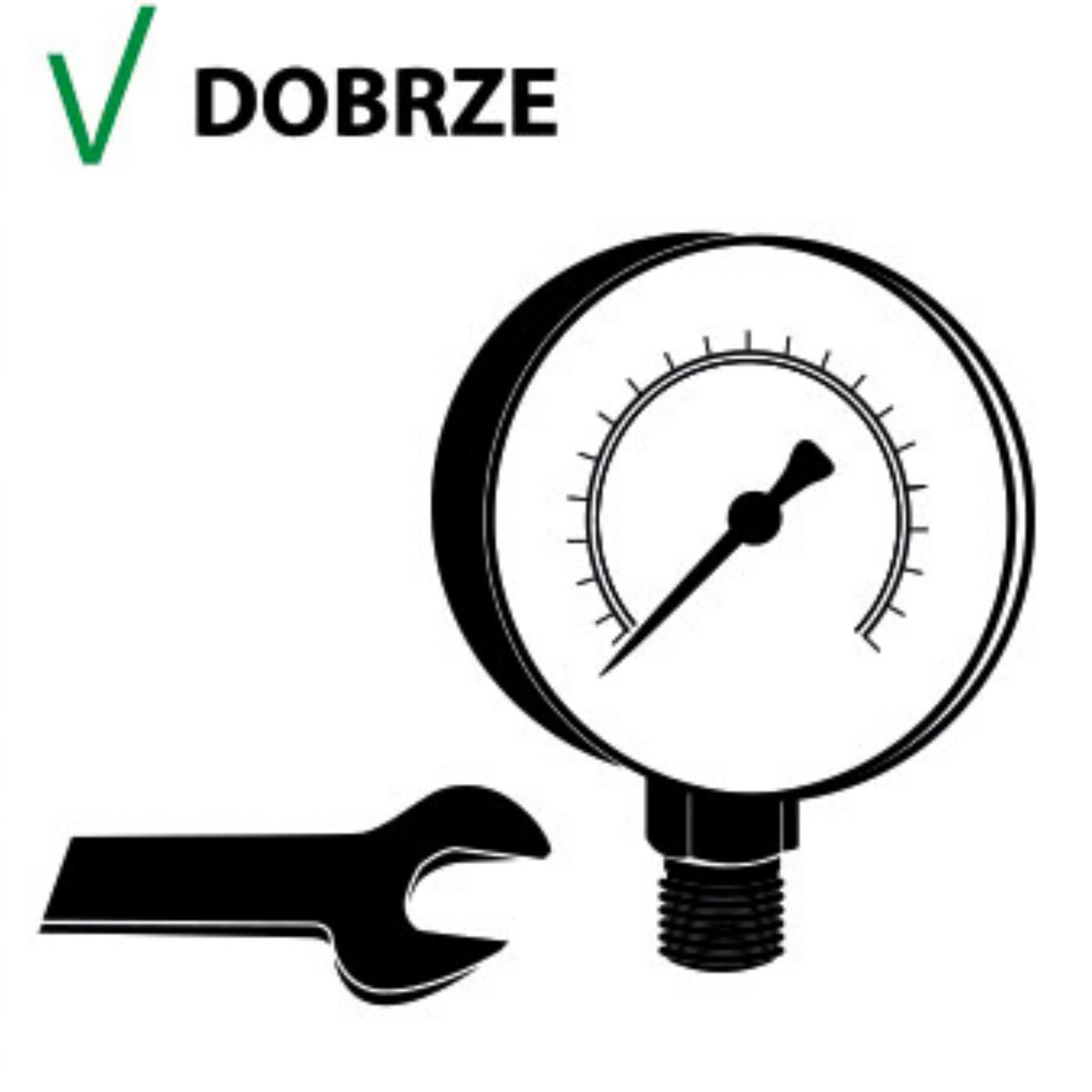 Manometr Radialny Tarczowy Dolny 100mm 1/2 Cala 0-2,5 Bar Ottone