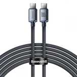 Kabel Baseus Crystal Shine Typ-c - Typ-c 200cm Black