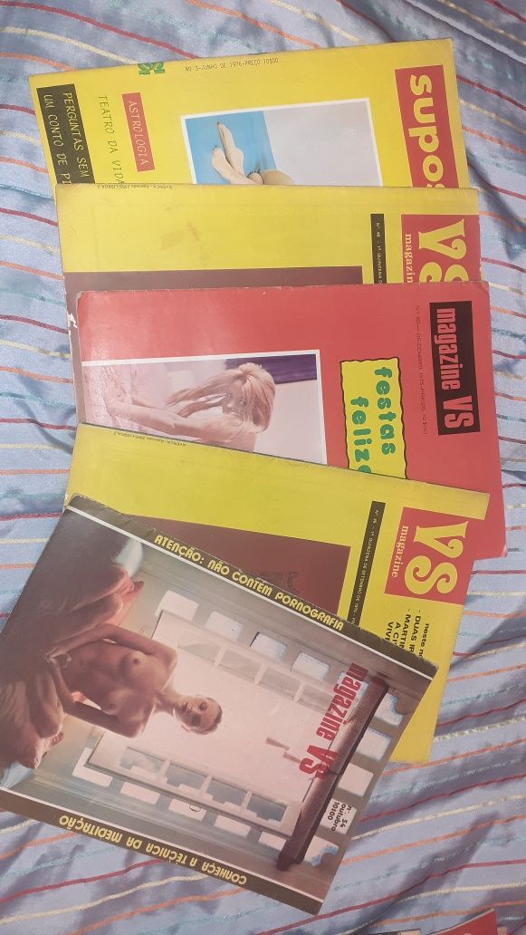 Lote revistas eróticas portuguesas VS Magazine supositório