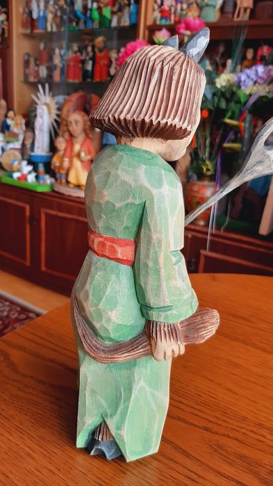 Diabeł rzeźba ludowa