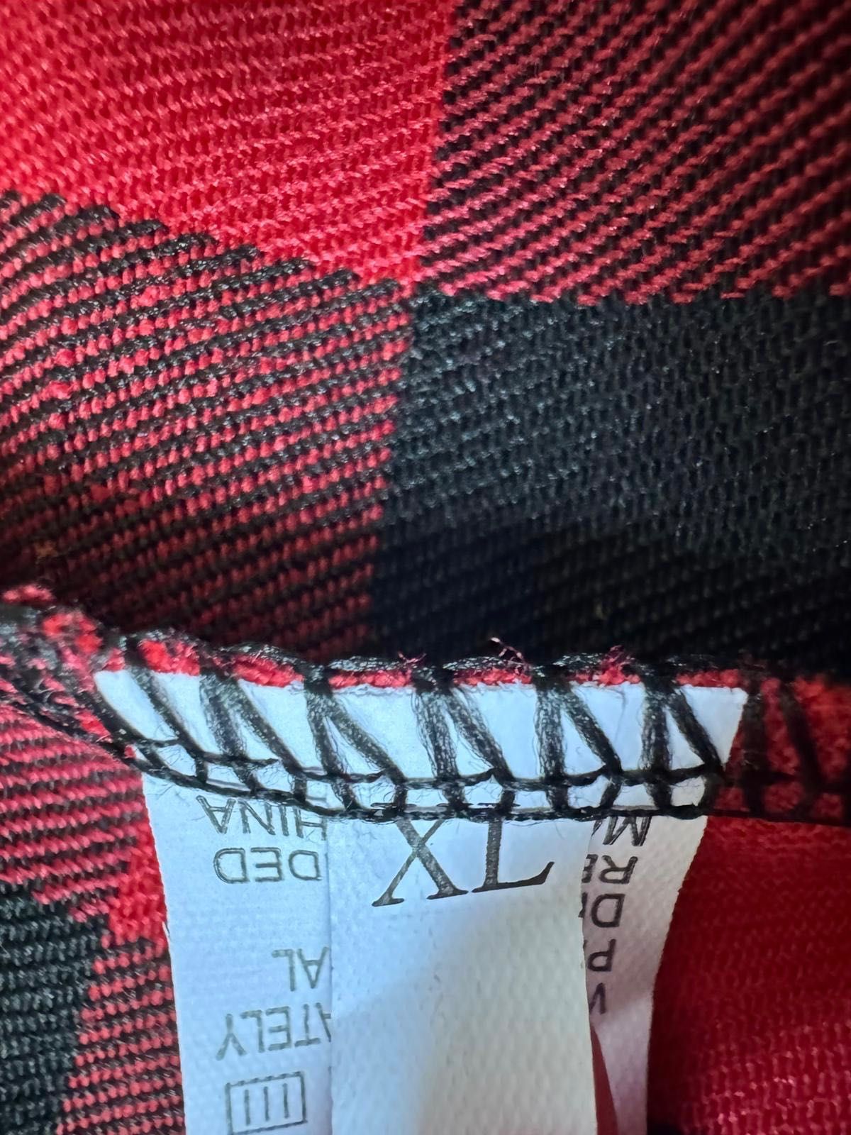 Nowe spodnie męskie piżamowe długie w kratę czerwone XL