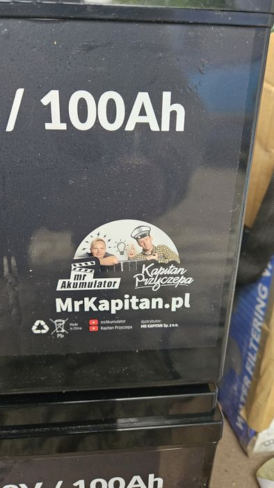 Akumulator 100 AH x 2szt 200 AH Grafitowy MrKapitan