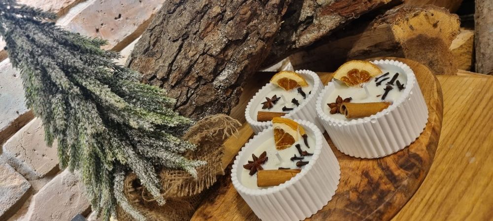 Świeca handmade o zapachu Grzanego wina