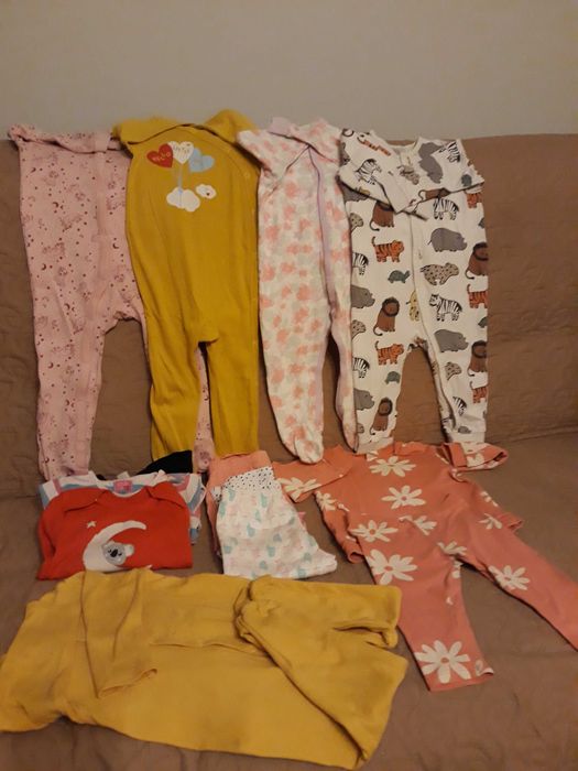 Paka ubranek 74/80+gratisy,nowe i używane stan bdb