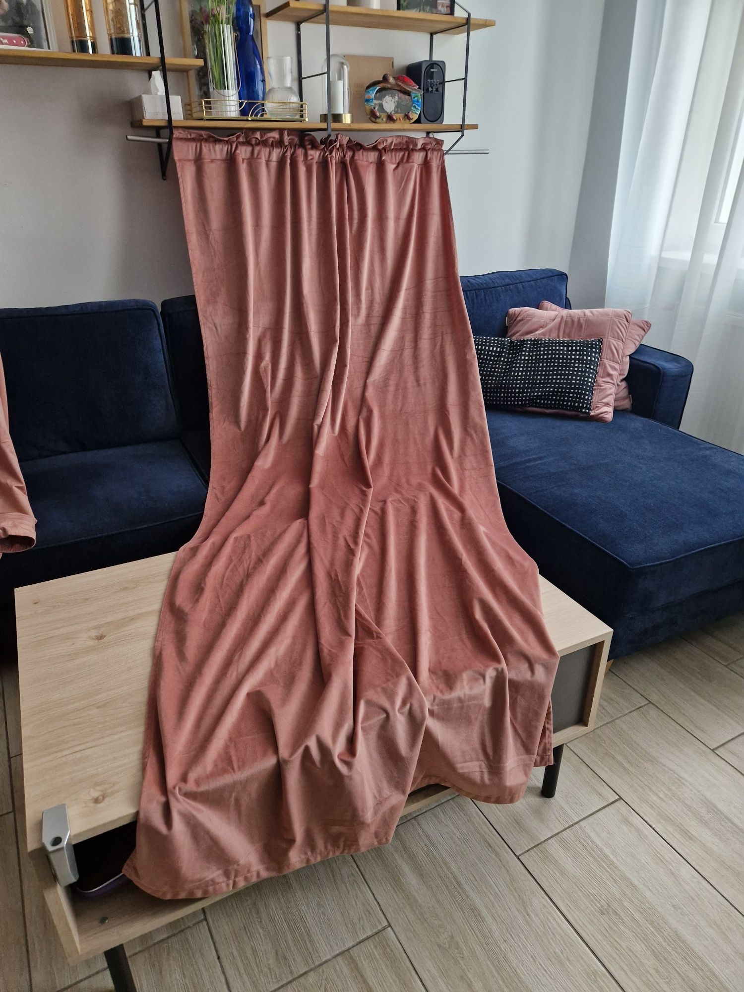 Zasłony 2szt design 91 zasłona ROSA z miękkiego welwetu weluru 135x260