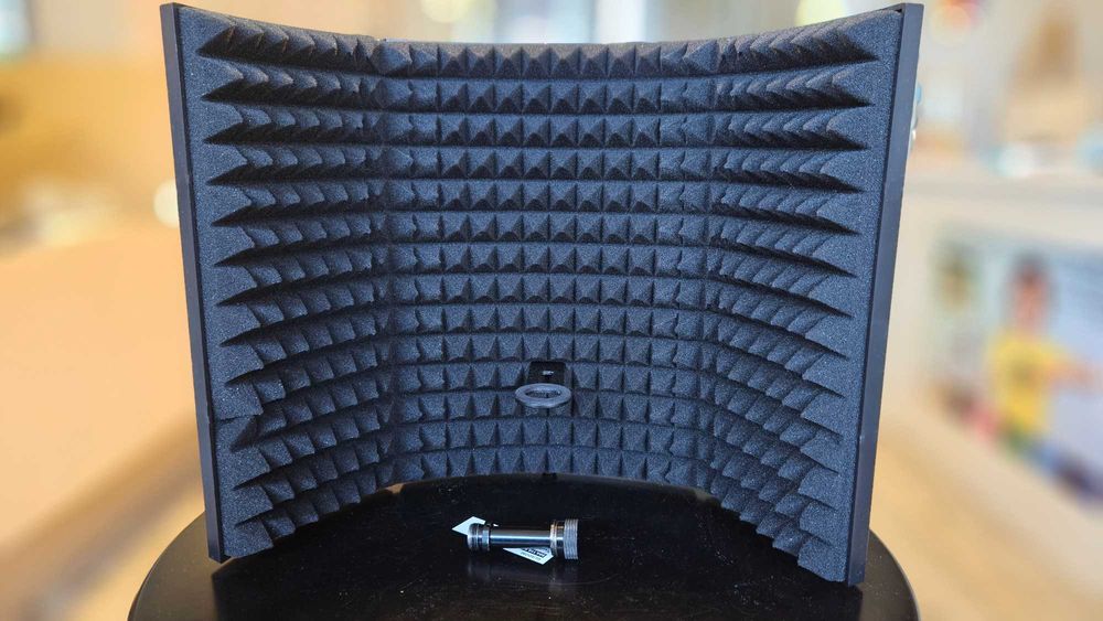 Aokeo Osłona izolacyjna, profesjonalna osłona mikrofonu, składany.