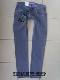 Damskie jeansy Lee Lynn Narrow fioletowe rurki W29 L31 pas 84 cm