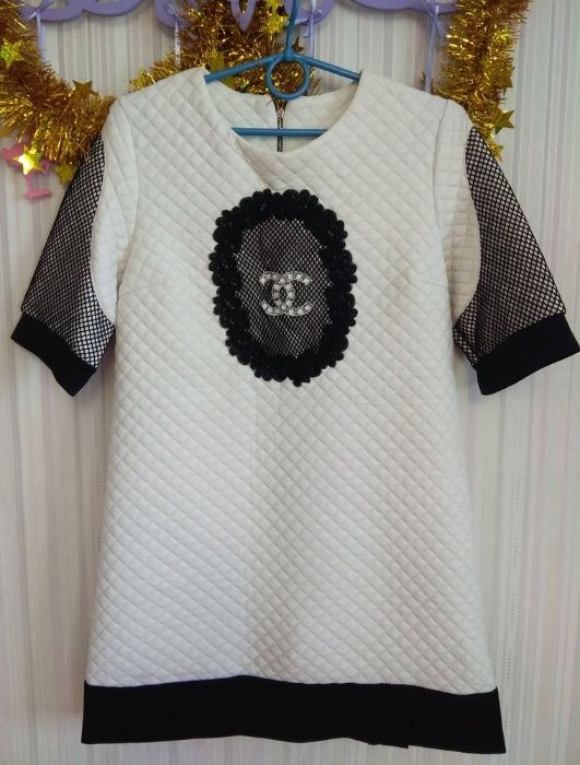 Біло-чорна сукня ТМ Luzana р. L