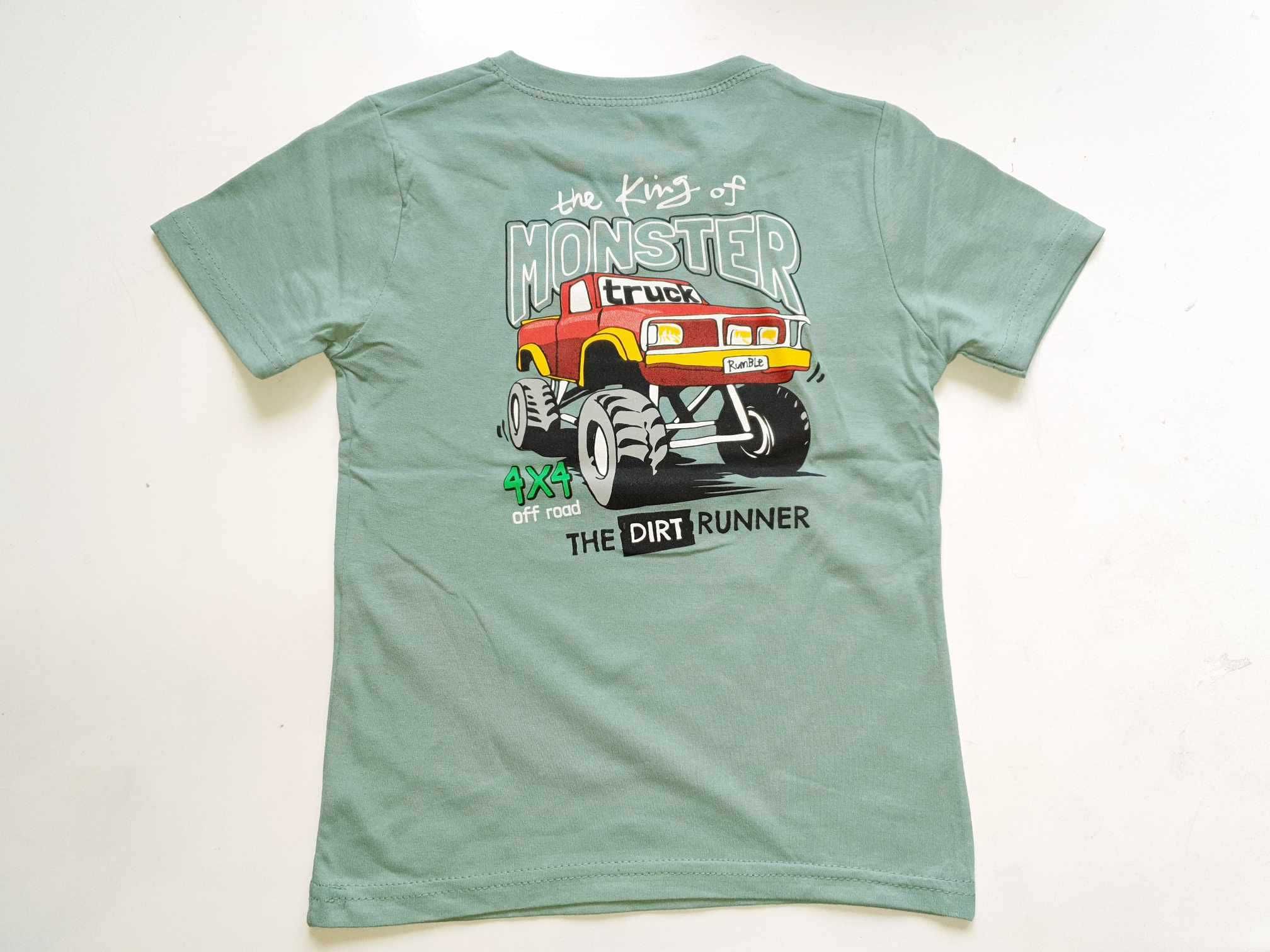 Monster truck nowa koszulka chłopięca 116 cm