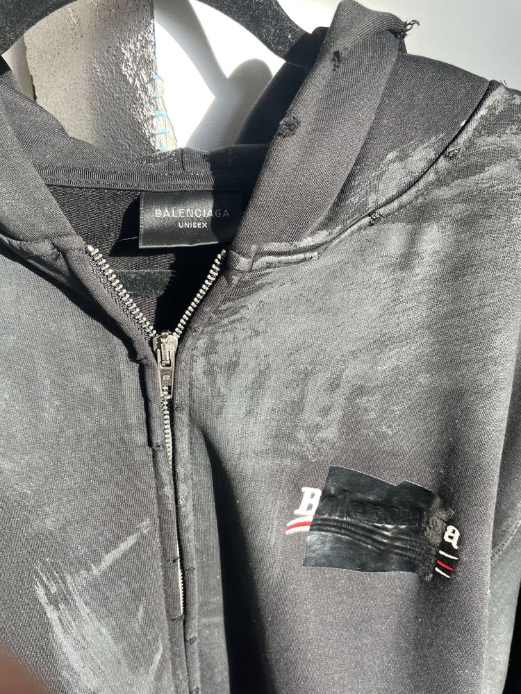 balenciaga gaffer zip-up