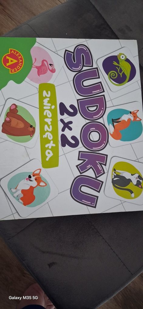 Gra sudoku2 x2 zwierzęta