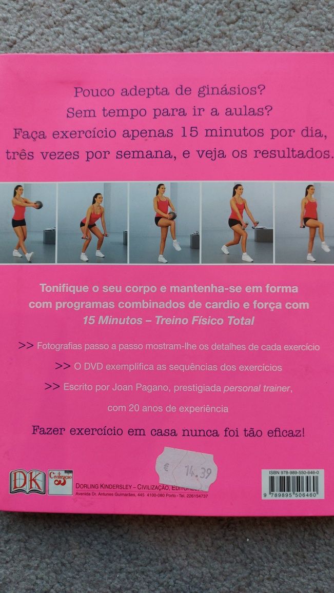 Livro "15 minutos Treino físico total"