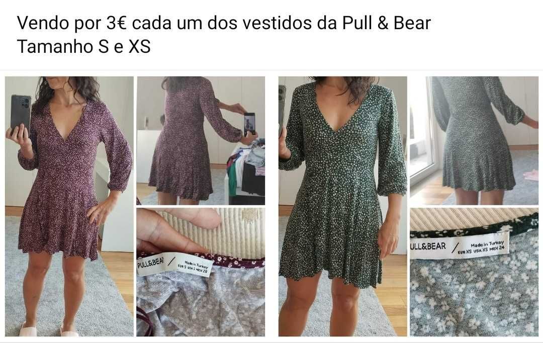 Lote de 100 peças de roupa