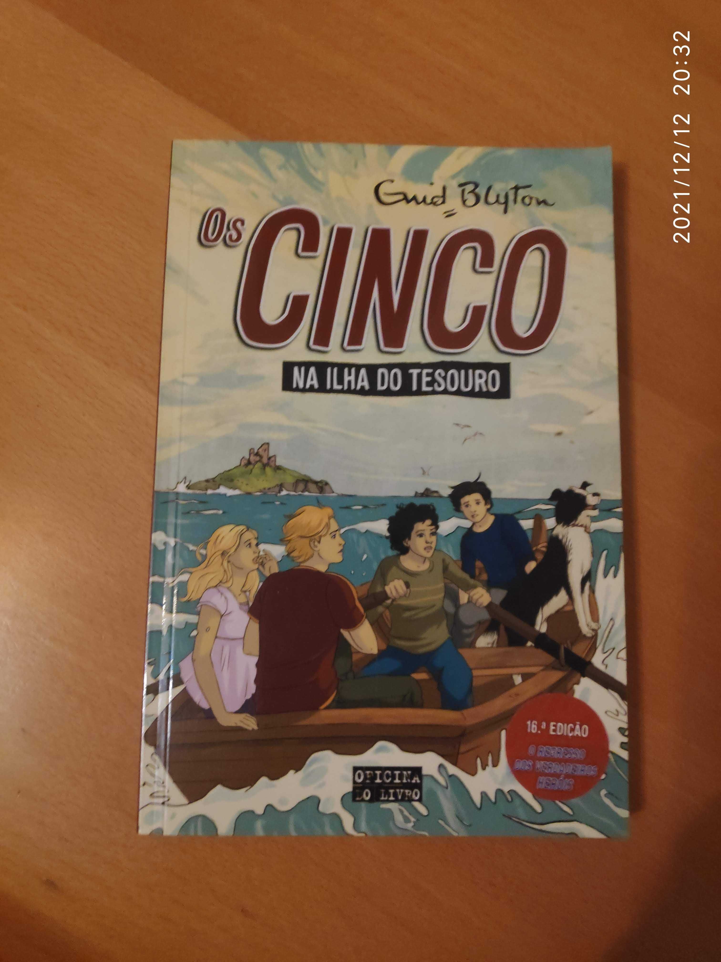 Livro "Os cinco na Ilha do testouro"