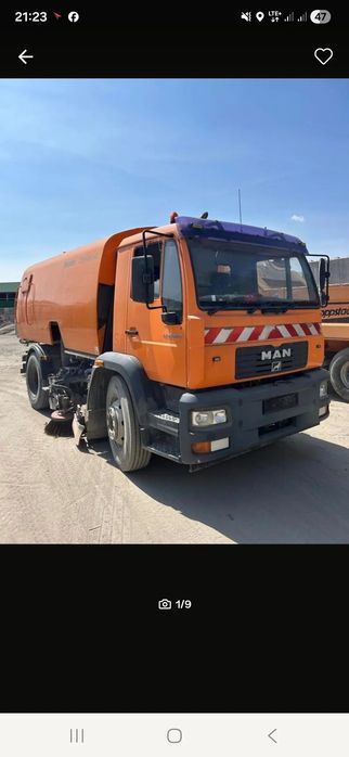 MAN Le15.220  Zamiatarka drogowa uliczna cityfant 60 2 silniki