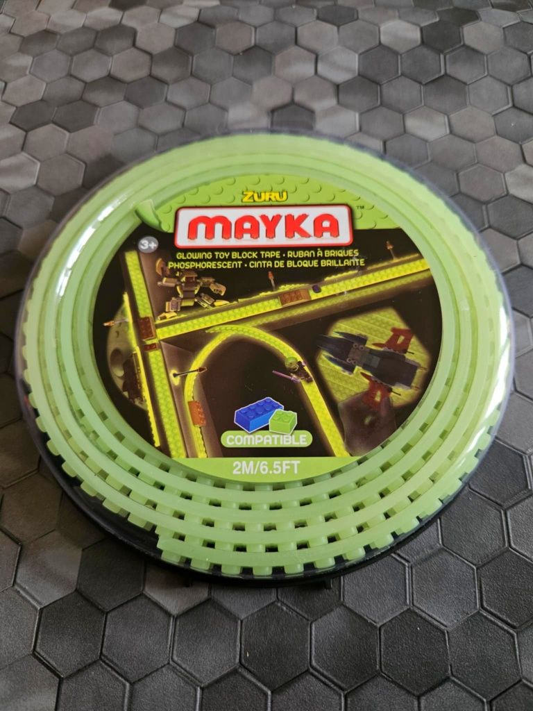 Mayka klockomania taśma kreatywna świecąca w ciemności Lego klocki 2M
