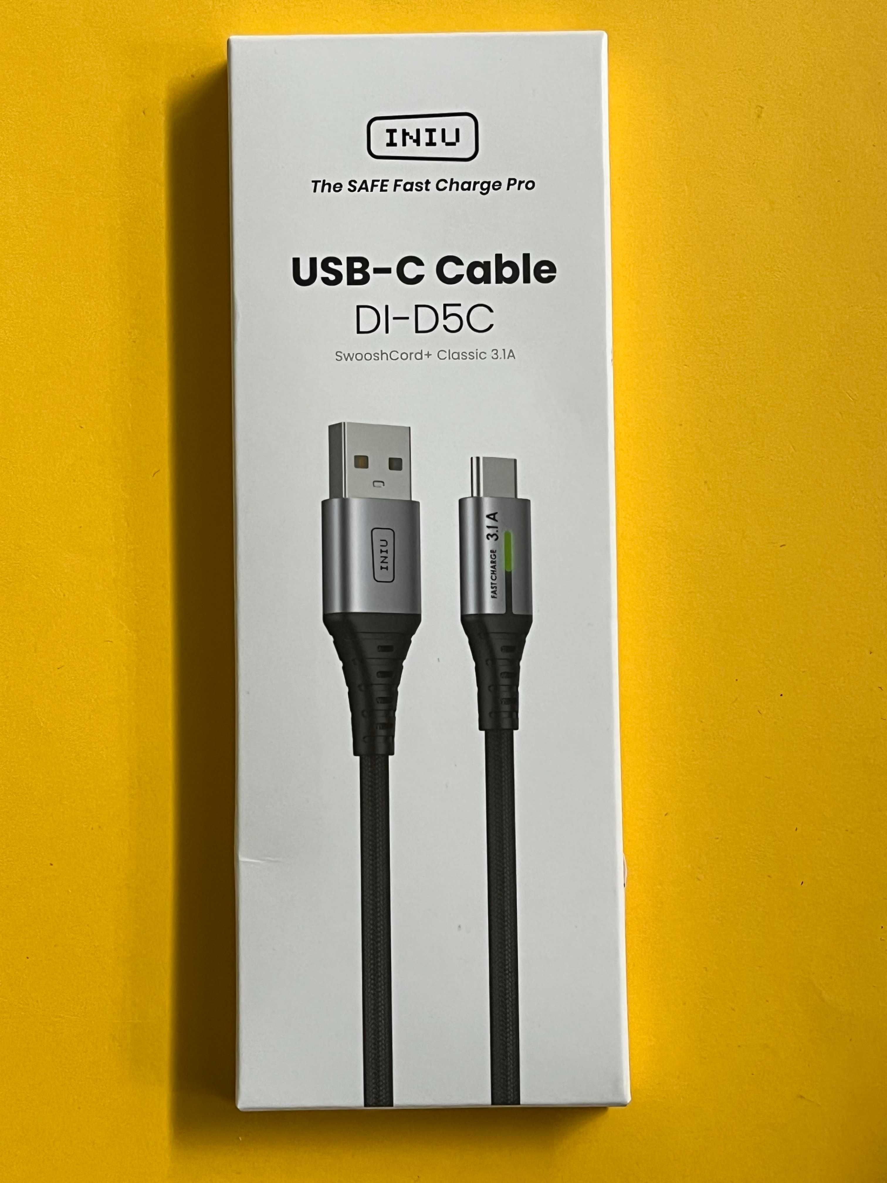 KABEL USB-C DI-D5C Klasyczny 3.1 A czarny