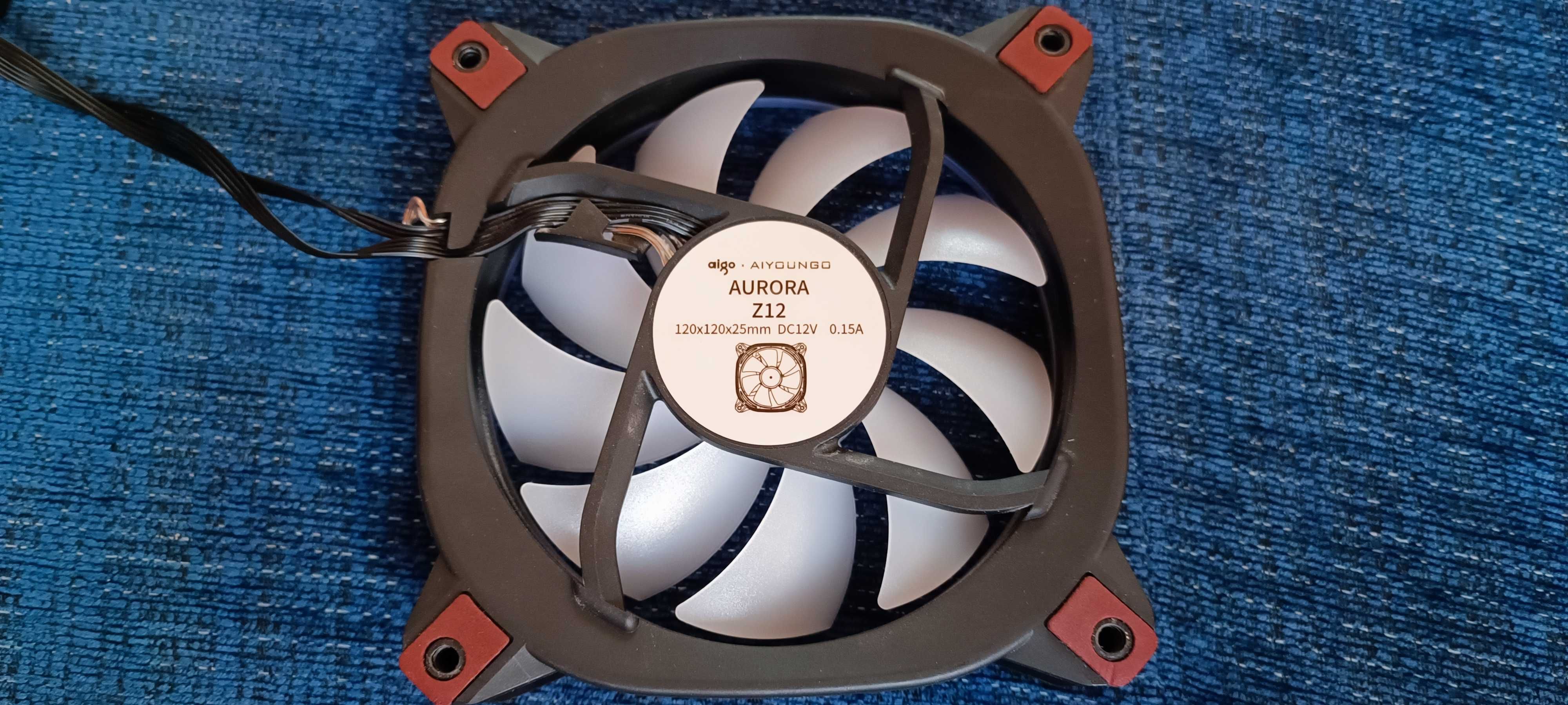 2 Ventoinhas pc argb 120mm laminas brancas - nova