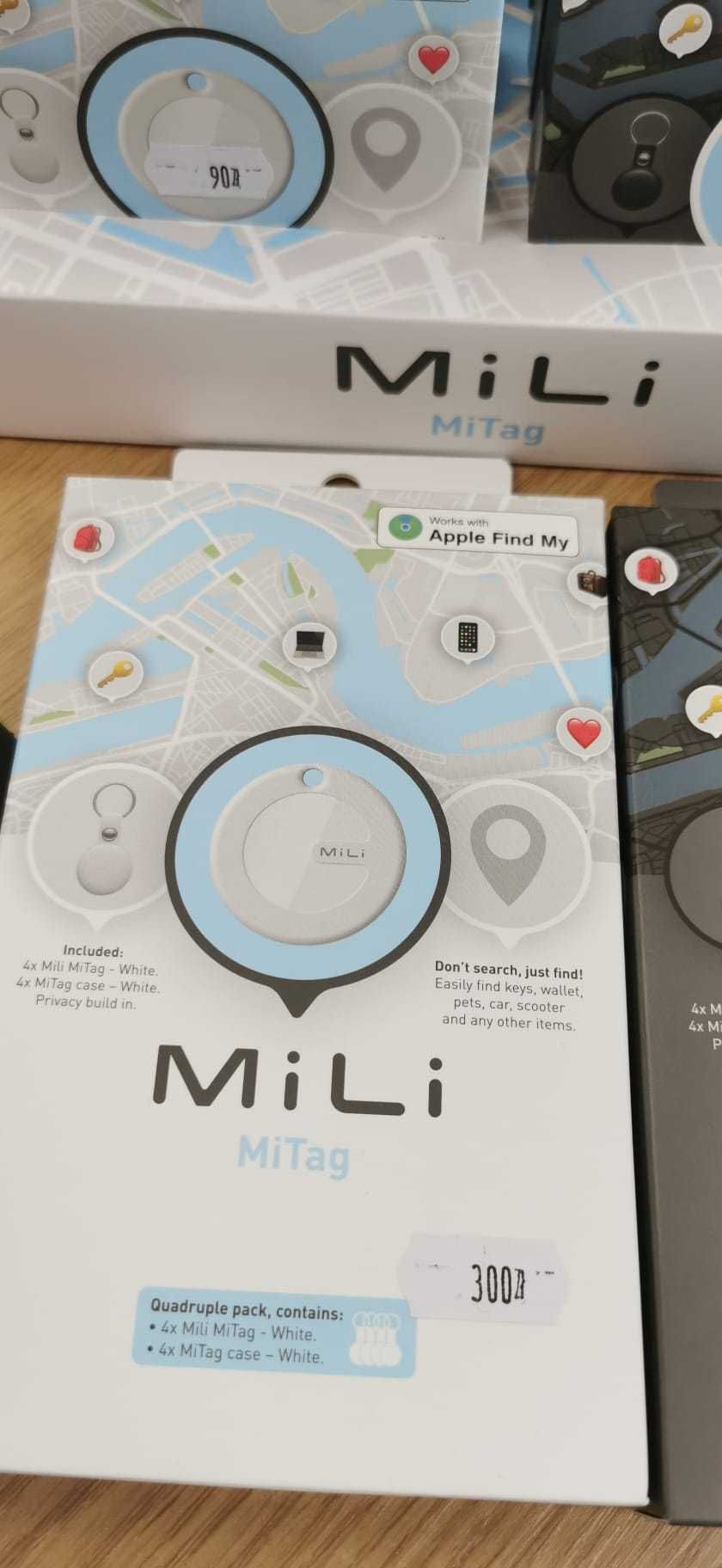 MiTag Mili - lokalizator Apple Find My ( czarny/biały)