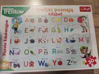 Puzzle Trefliki alfabet 4+