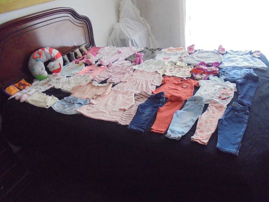 lote de roupa de menina bebé o elefante cor -de - rosa