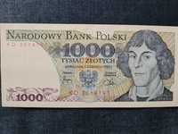 Banknot 1000 zł Kopernik 1982 rok seria KD