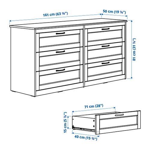 IKEA комод SONGESAND (новый в коробках)