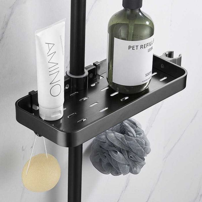 Półka prysznicowa na drążek bez wiercenia