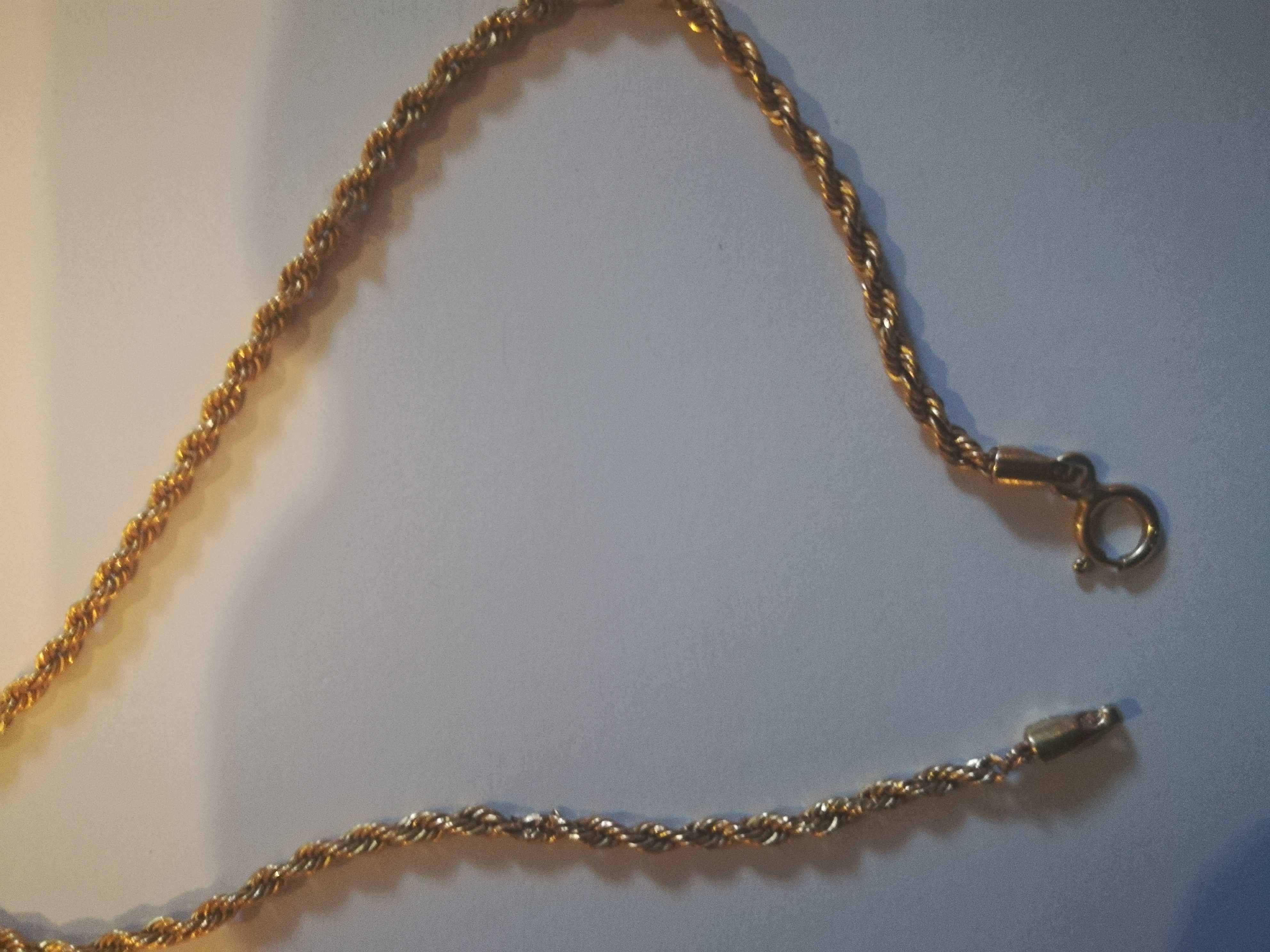 ZŁOTA bransoletka 1,2g/585 + nie złom + 20,8cm