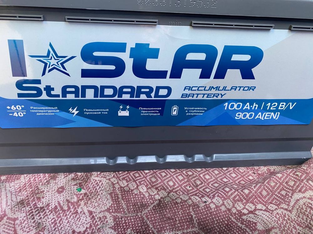 Аккумулятор I*STAR 100Ah 12V 900A производство Казахстан