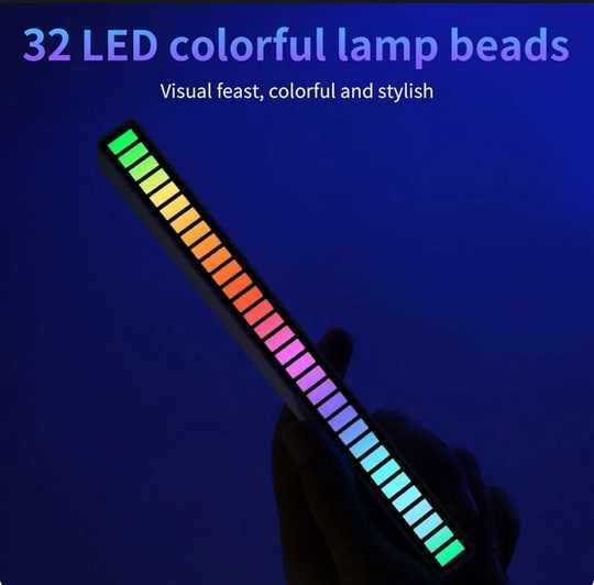 Inteligentne światła RGB LED 32 aplikacja USB TYP C w rytm otoczenia