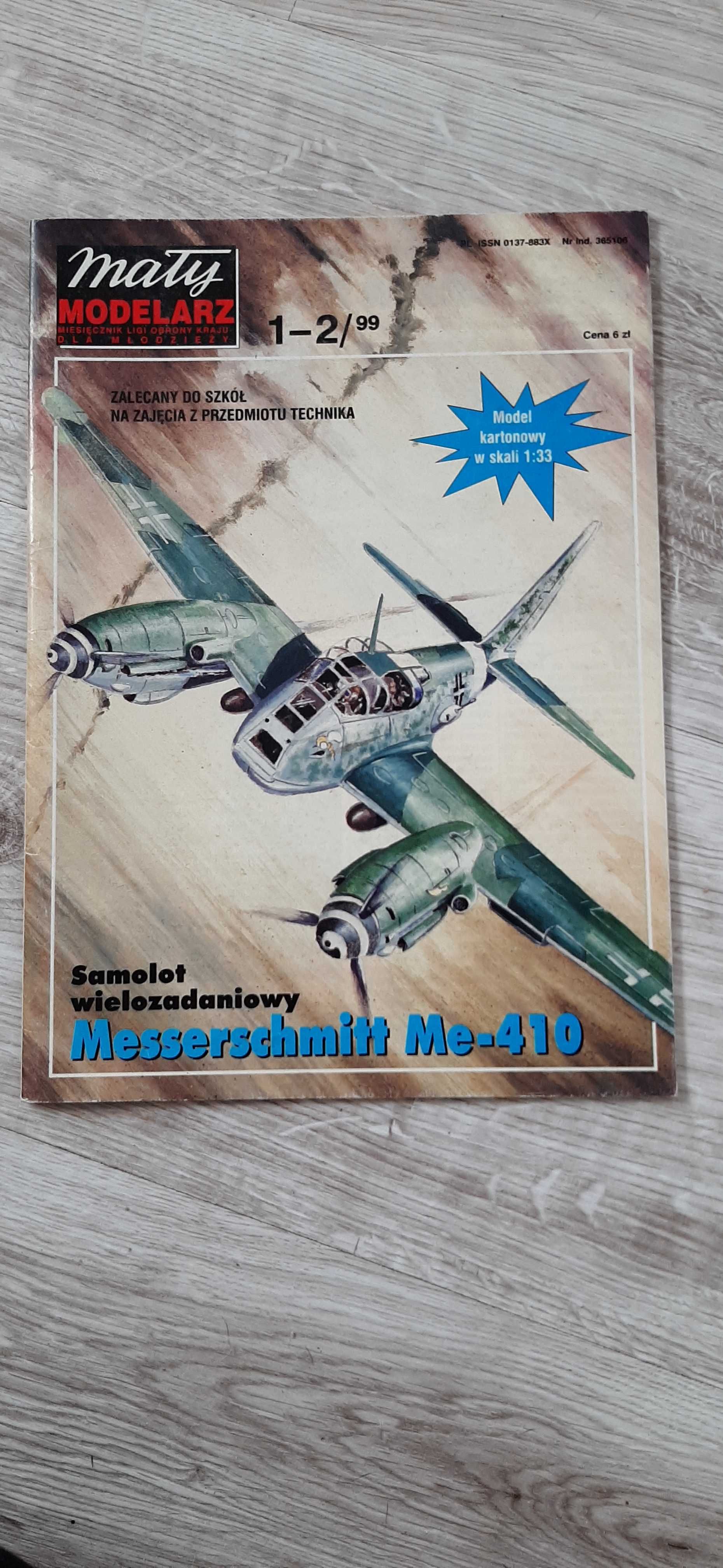 Mały  modelarz samolot Messerschmitt Me-410, 1-2/99