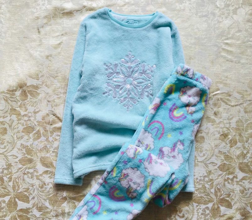 12-13 років, 158 зріст Primark пухнаста флісова піжама на манжетах