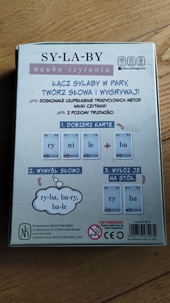 SYLABY nauka czytania Nasza Księgarnia