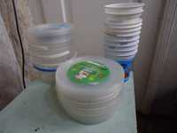 Посуд контейнери харчові пластикові, стакани для розсади