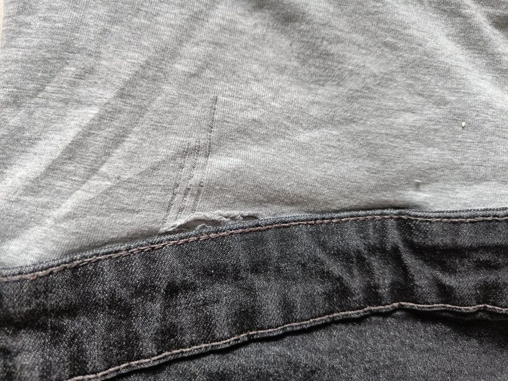 Spodnie ciążowe jeansy Esmara r.44 ciemnoszare skinny