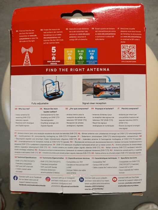 Antena televisão nova