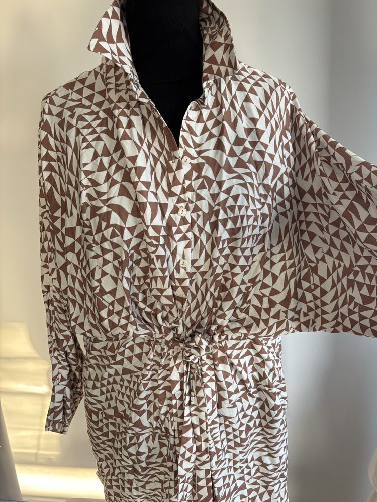 Swing nowa sukienka koszulowa kimono M L
