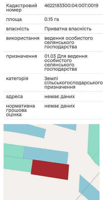 Продаж земельної ділянки під забудову с. Колоденці