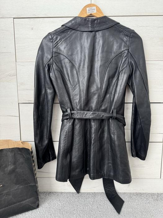 Жіночій базовий шкіряний жакет  куртка в стилі Massimo Dutti