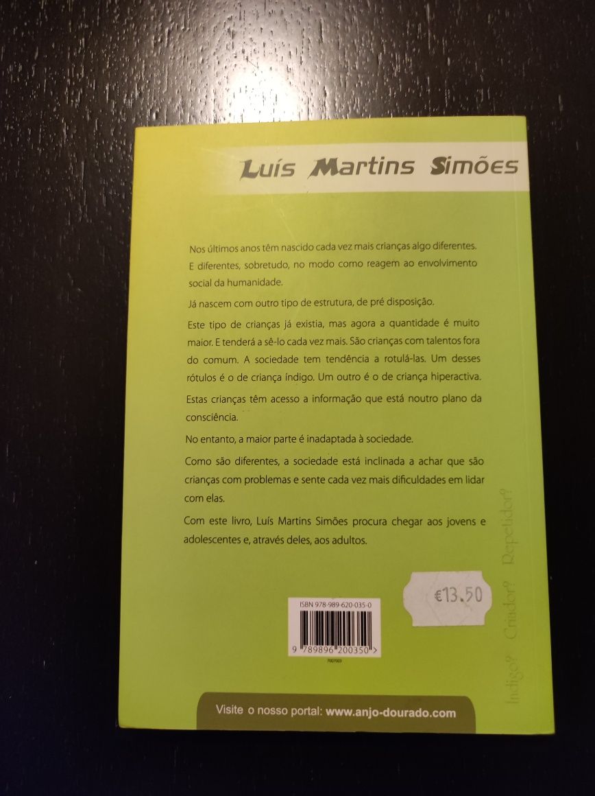 Livro "és um indigo? Um criador?