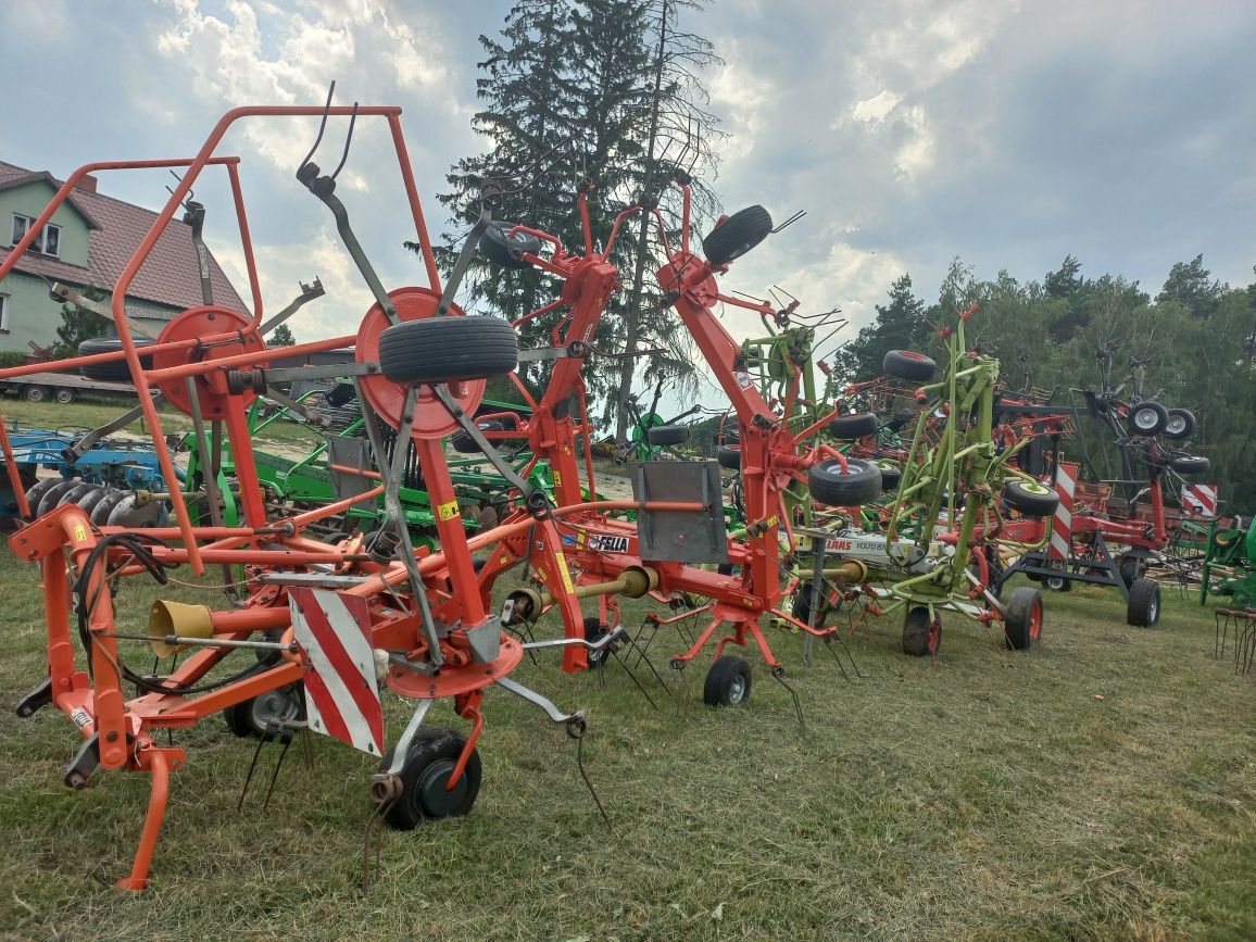 Przewracarka, Przetrząsarka, zgrabiarka.Claas,Deutz-fahr,krone,fella.