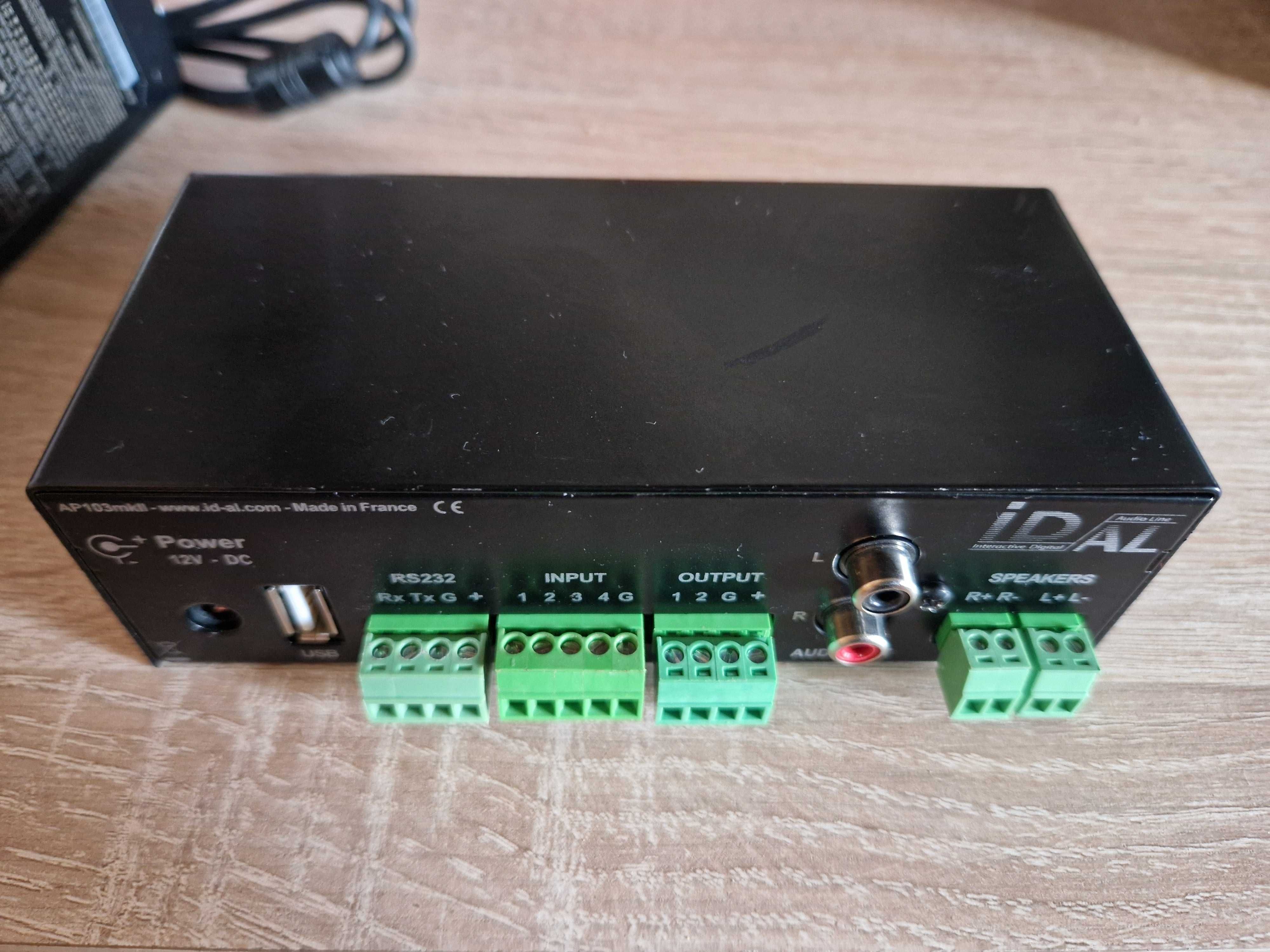 Odtwarzacz Idal AP103 RS232 INPUT OUTPUT