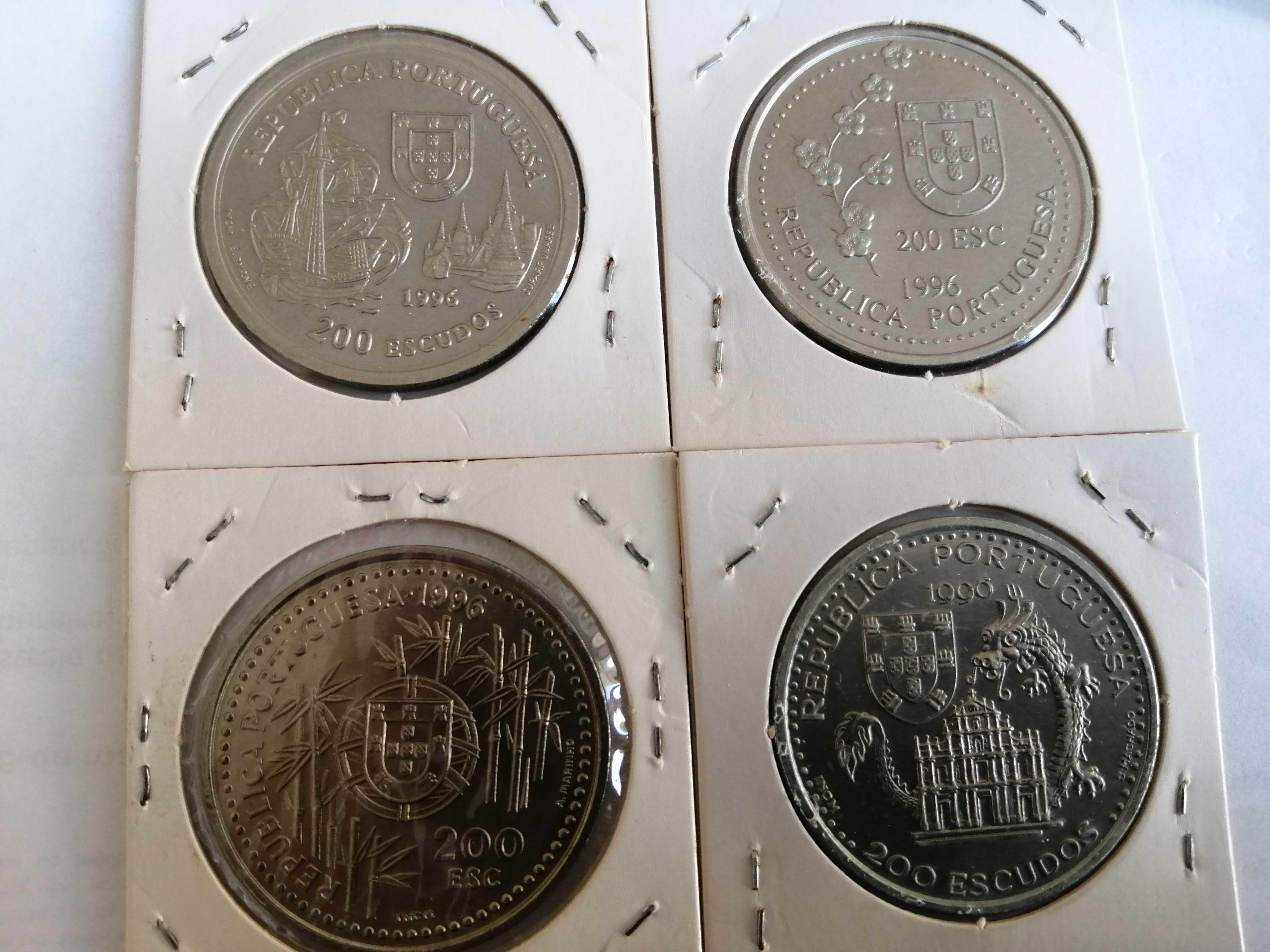 Colecção de 44 moedas, descobrimentos Portugueses da 1a à Xl série.